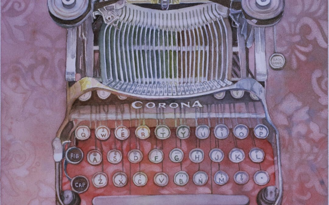 Typewriter and Tapestry (1922 Corona)