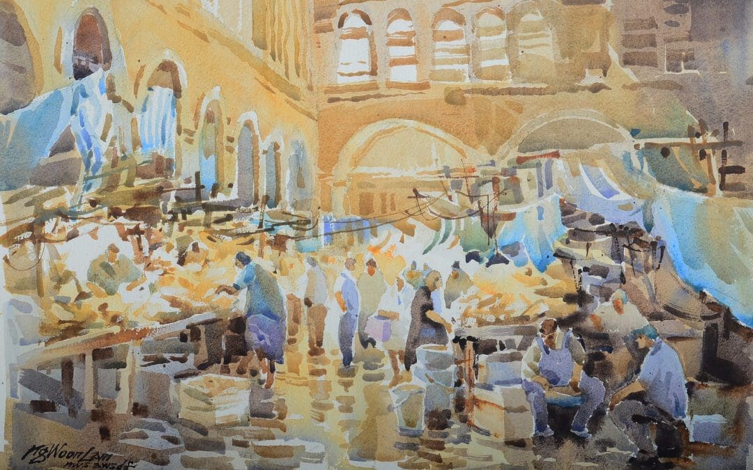 Morning Shoppers at Athens Central Market 2023