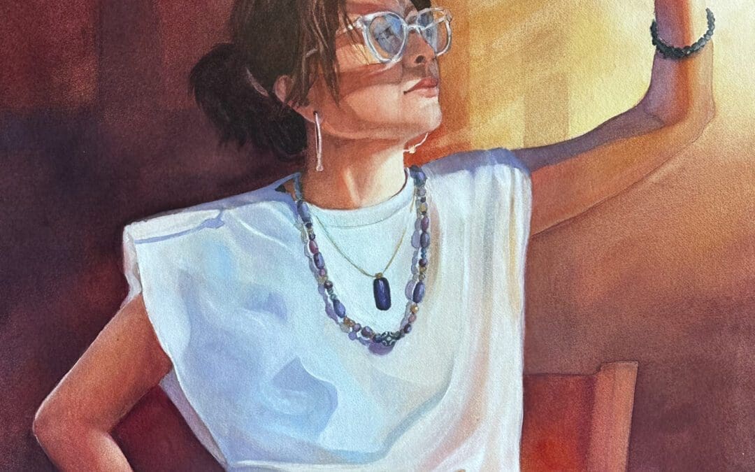 Her Confidence Rises with the Sun