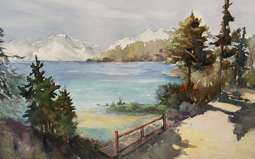 Sawtooths by Redfish Lake