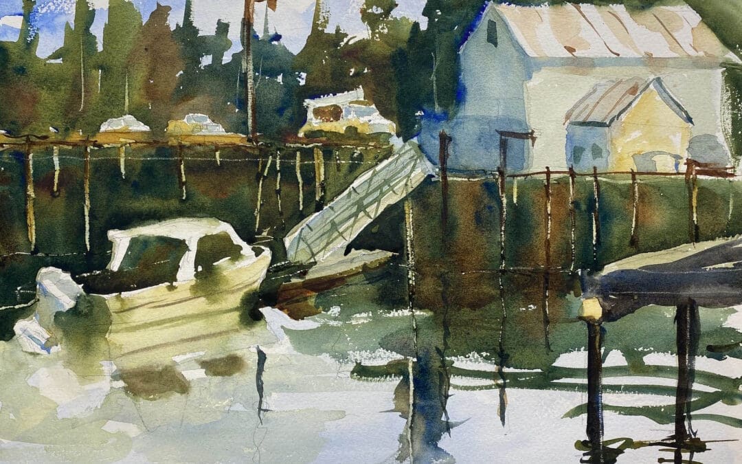 The docks at Nahcotta harbor