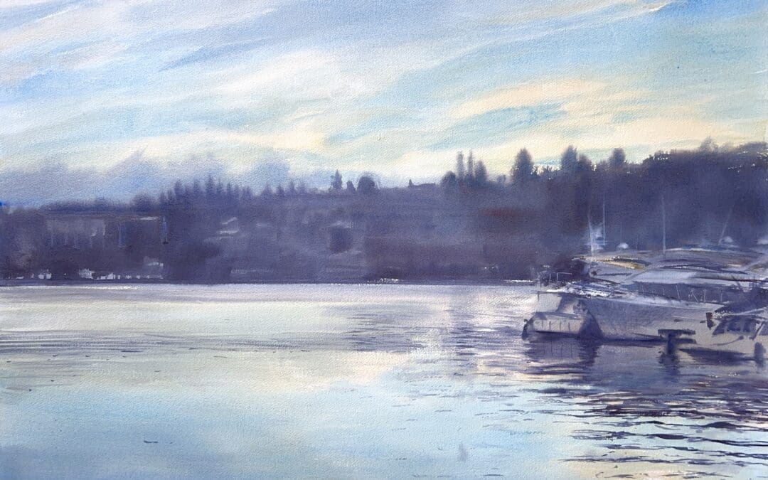 Plein Air, 7:30-8am, Westlake Pre-Sunrise 11.27.23