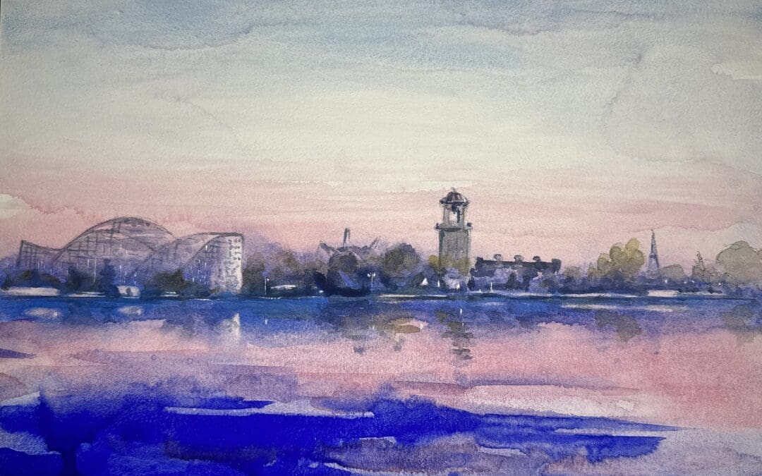 Lakeside Amusement Park Sunrise
