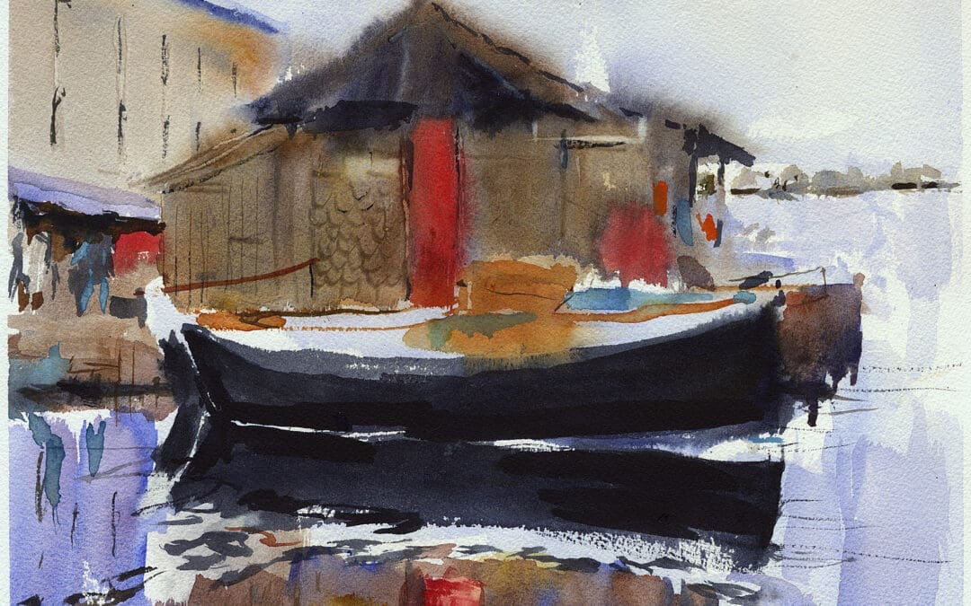 Red door, Center for Wooden Boats
