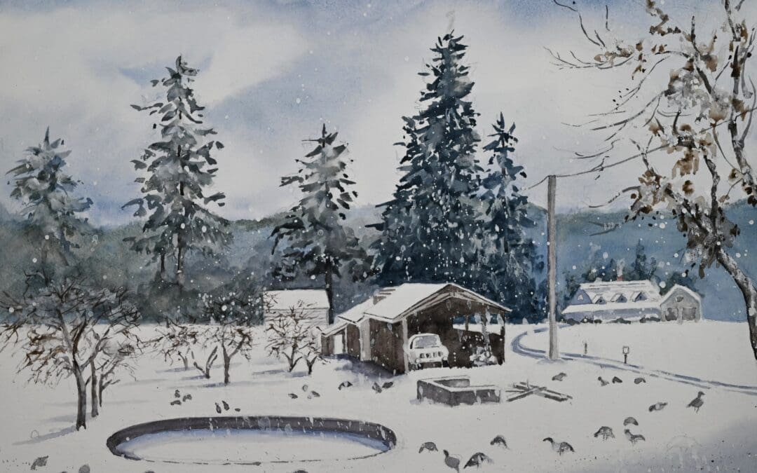 Snowstorm Geese