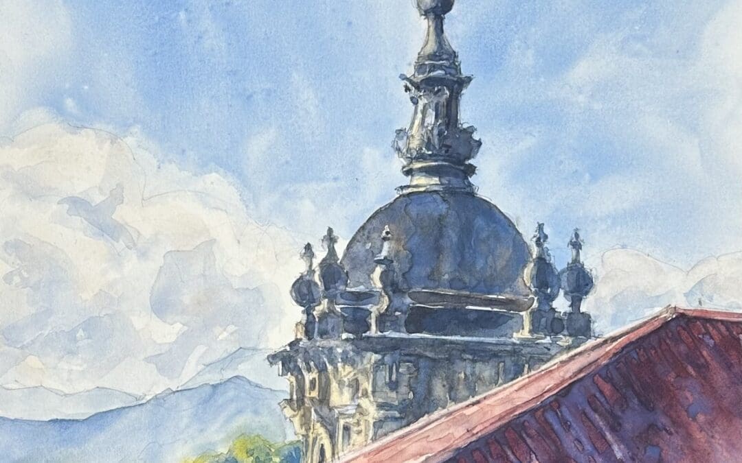 San Sabastian from Old Town Cathedral