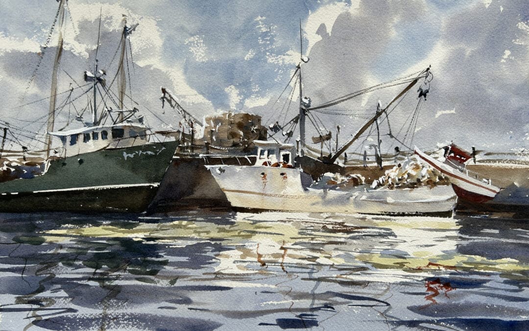 Fishing boats at Rockland Harbor