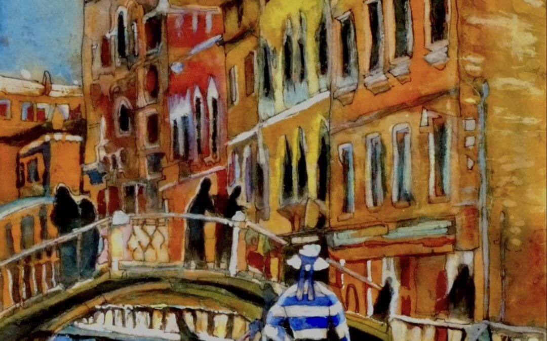 GONDOLIERS IN VENICE