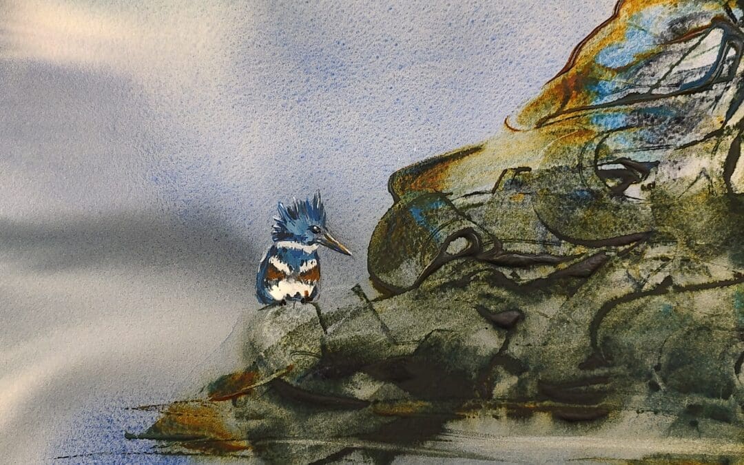 Kingfisher Courting