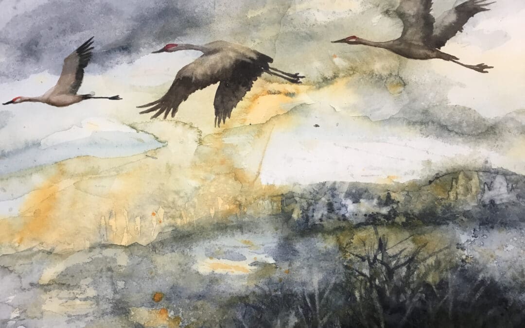 The flying cranes
