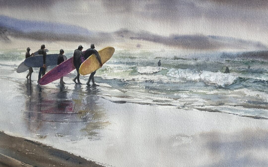 Any weather is good for surfing
