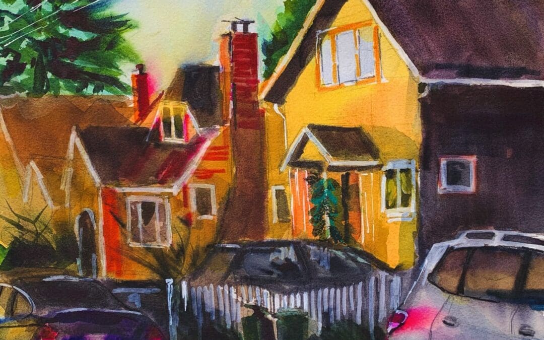 Morning light in the hood