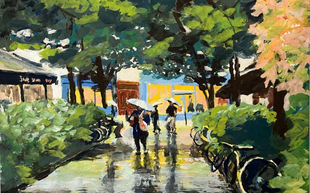 Rainy Courtyard