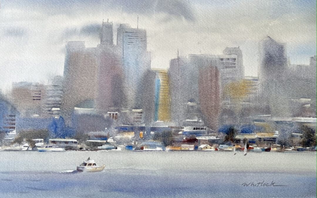Lk. Union Skyline, Fog Lifting