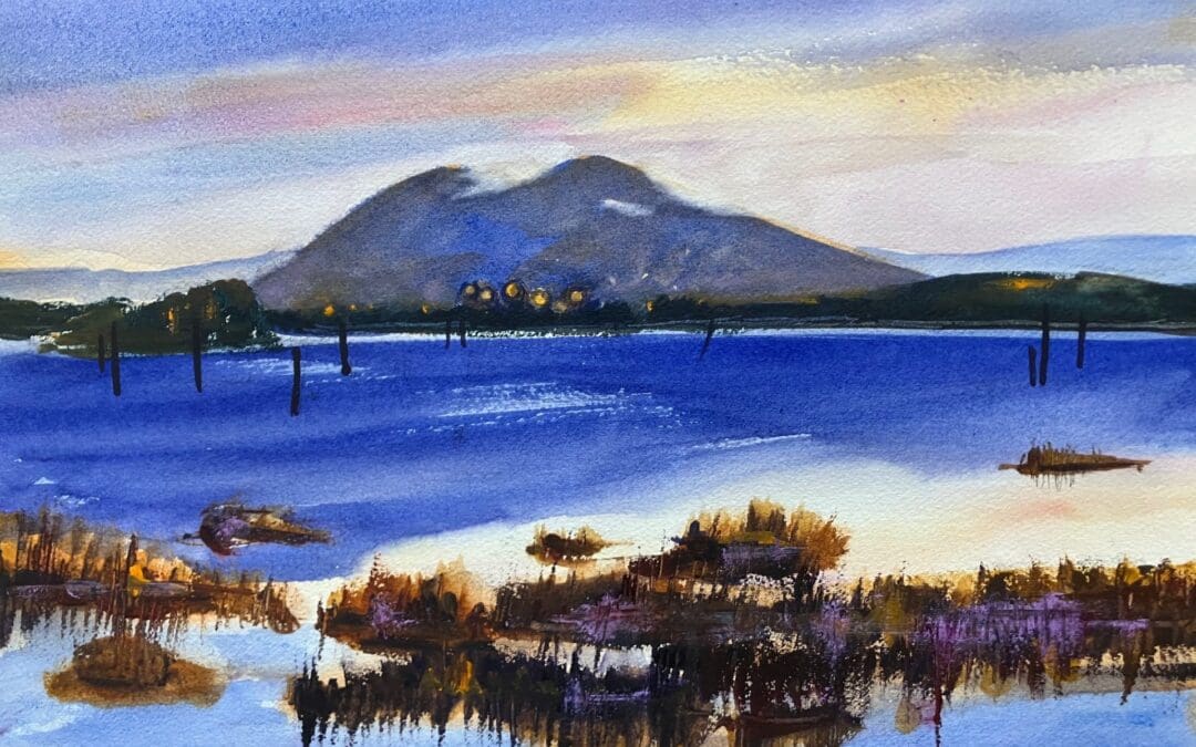 Winter evening on Sammish Bay